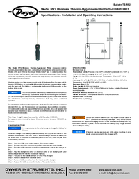 Thumbnail of document Manual - RP2 Wireless Thermo-Hygrometer Probe
